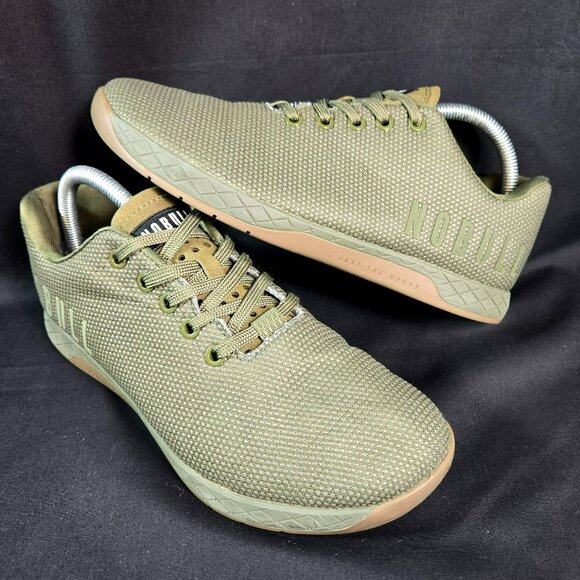 NOBULL SuperFabric Trainers Men’s 8.5 / Women’s 10 Olive Green Gym Shoes - Picture 1 of 11